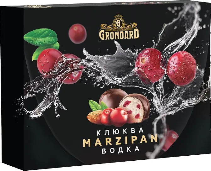  TM Grondard       (10186) Конфеты глазированные Марципановые Клюква и Водка, 98г  в Минеральных Водах