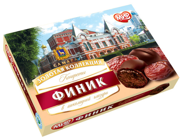 №2 КФ МИР Финики в шоколадной глазури 160г  в Минеральных Водах
