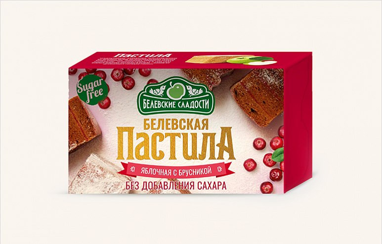  Пастила  200г диетическая с КЛЮКВОЙ, НОВЫЙ ФОРМАТ (4*50г)    в Минеральных Водах