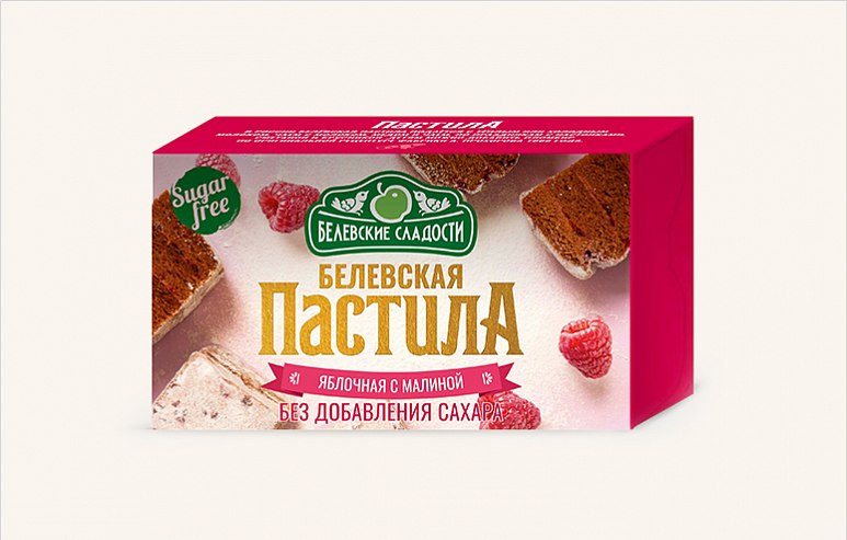  Пастила  200г диетическая с МАЛИНОЙ, НОВЫЙ ФОРМАТ (4*50г)   в Минеральных Водах