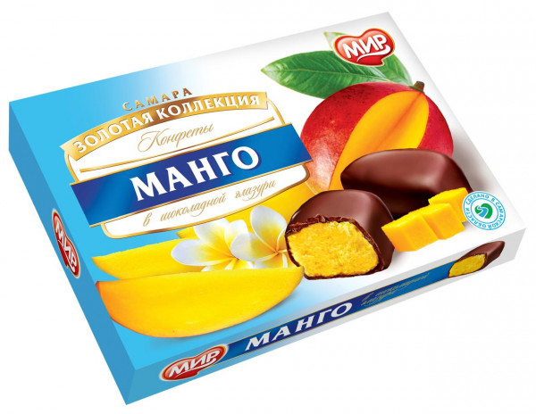 №2 КФ МИР Манго-Кокос в шоколадной глазури 160г  в Минеральных Водах