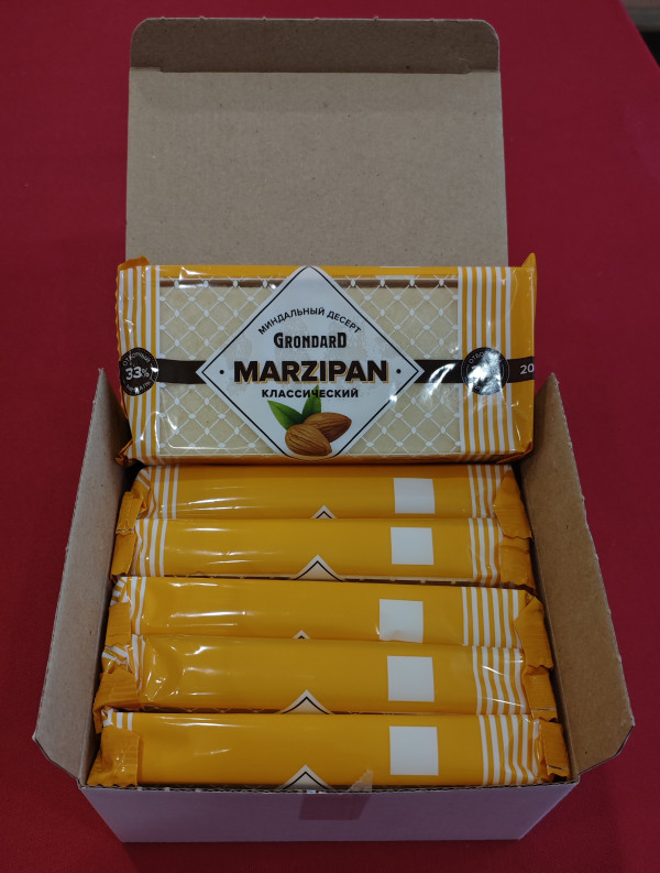 №1 TM Grondard      (11133) Марципан 33%, (блок 6 шт по 200г)             в Минеральных Водах