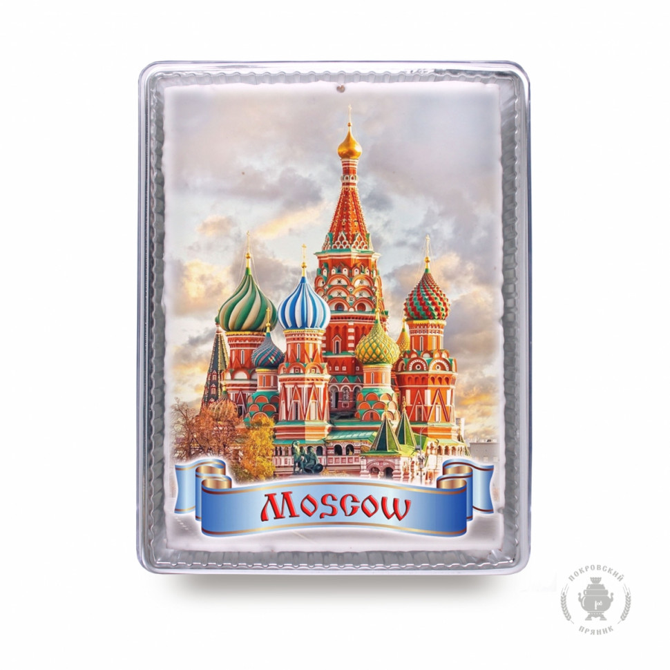  Пряник 600г MOSCOW с фотопечатью (в подарочной пластиковой упаковке)  в Минеральных Водах
