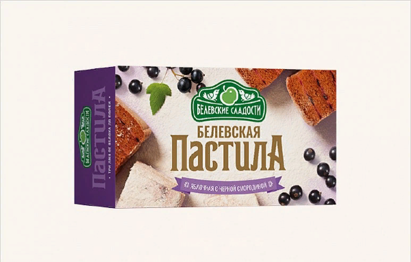№2 Пастила  200г диетическая с ЧЁРНОЙ Смородиной, НОВЫЙ ФОРМАТ (4*50г)   в Минеральных Водах