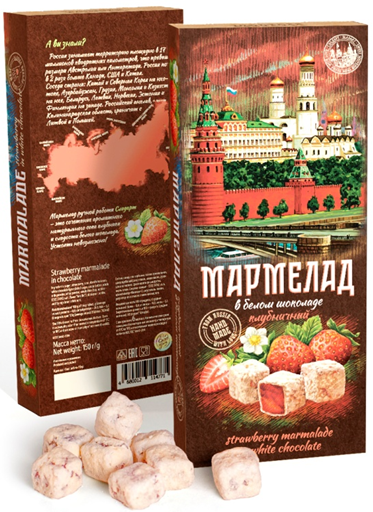  Сладарт Мармелад Клубничный в белом шоколаде, 150г   в Минеральных Водах