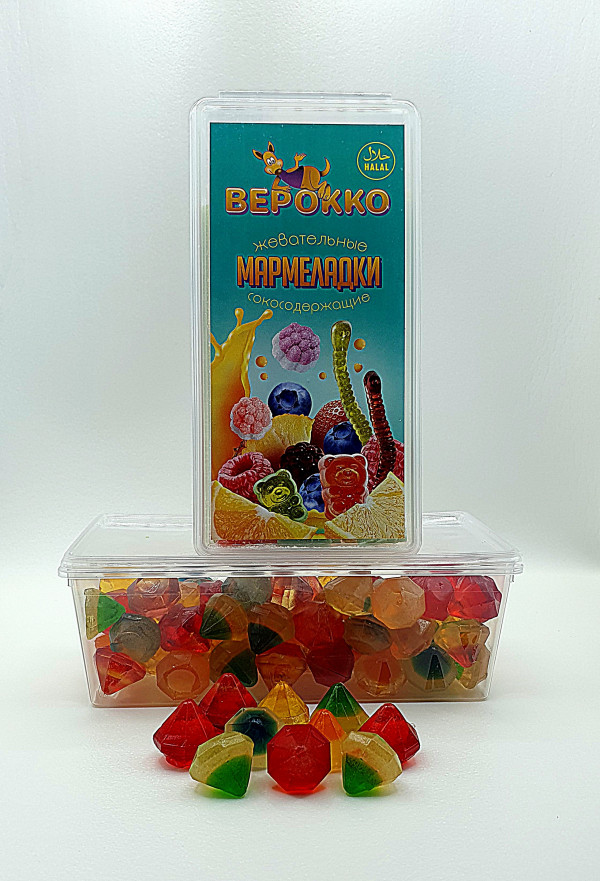 №2 Жевательный мармелад Самоцветы, 250г      в Минеральных Водах